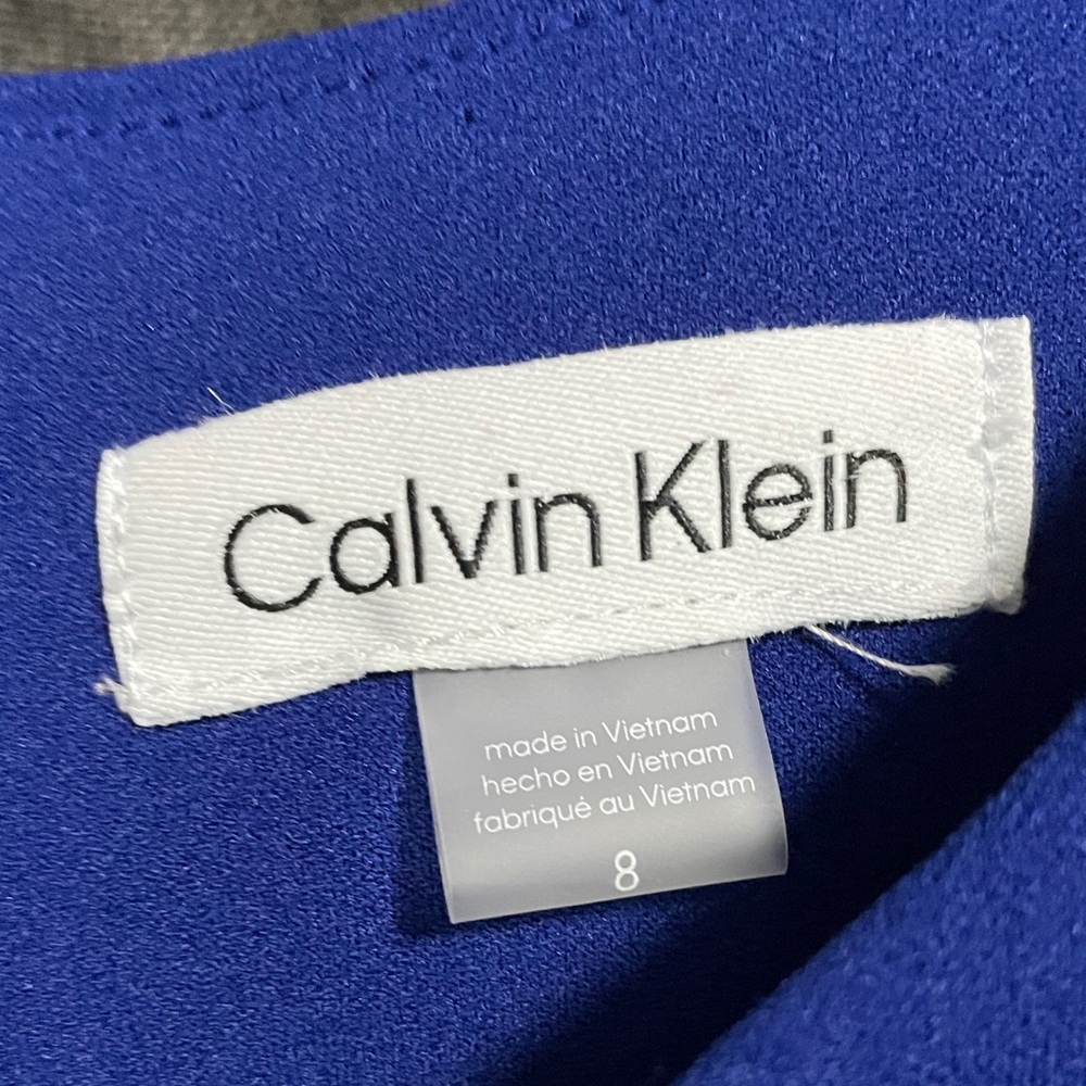 Calvin Klein Royal Blue Asymmetrical Dress - Picture 3 of 8